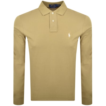Product Image for Ralph Lauren Slim Fit Polo T Shirt Tan