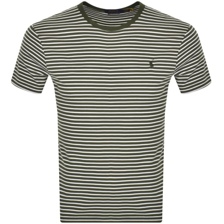 Product Image for Ralph Lauren Striped Slim Fit T Shirt Green
