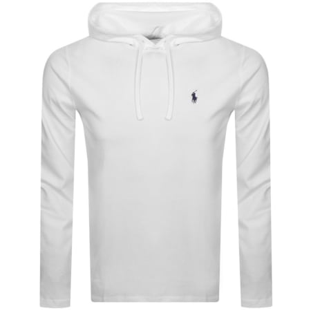 Product Image for Ralph Lauren Long Sleeved Hooded T Shirt White