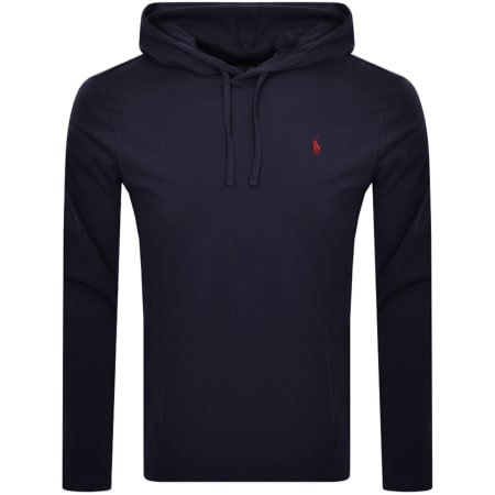 Product Image for Ralph Lauren Long Sleeved Hooded T Shirt Navy