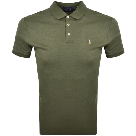 Product Image for Ralph Lauren Custom Slim Fit Polo T Shirt Green