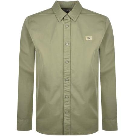 Product Image for Calvin Klein Jeans Long Sleeve Shirt Green