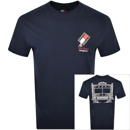 Product Image for Tommy Jeans Relaxed Fit Novelty T Shirt Navy