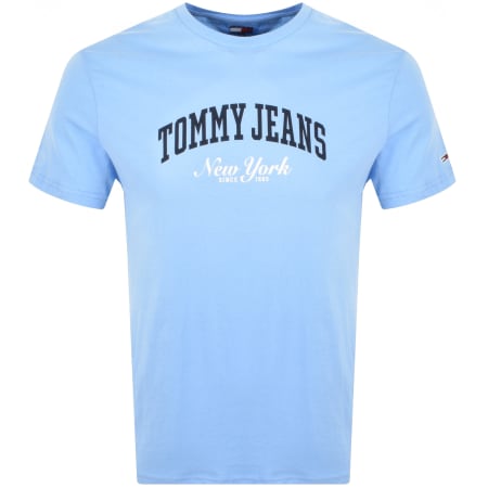 Product Image for Tommy Jeans Slim Fit Varsity Pop T Shirt Blue