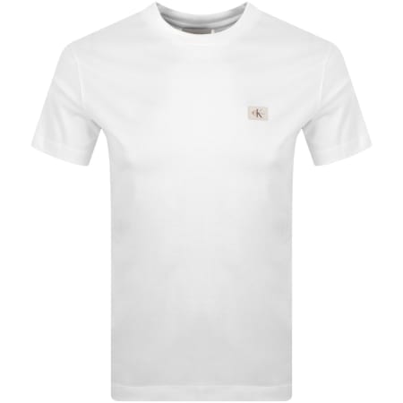 Product Image for Calvin Klein Jeans Woven Label T Shirt White
