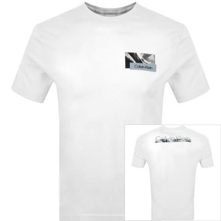 Product Image for Calvin Klein Back Logo Graphic T Shirt White