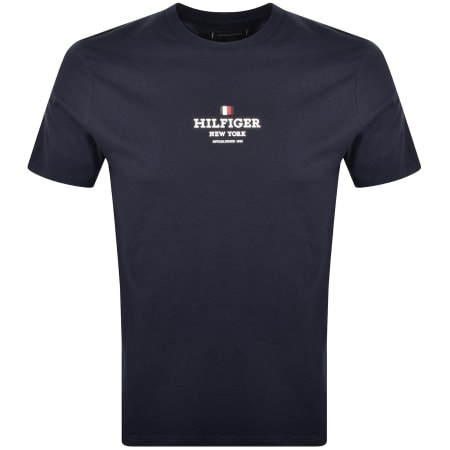 Product Image for Tommy Hilfiger Logo T Shirt Navy