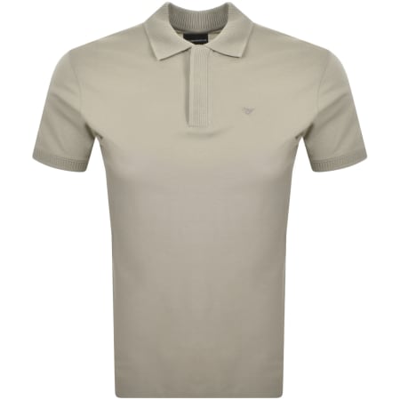 Product Image for Emporio Armani Short Sleeved Polo T Shirt Brown