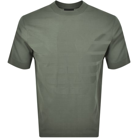 Product Image for Emporio Armani Short Sleeve Logo T Shirt Green