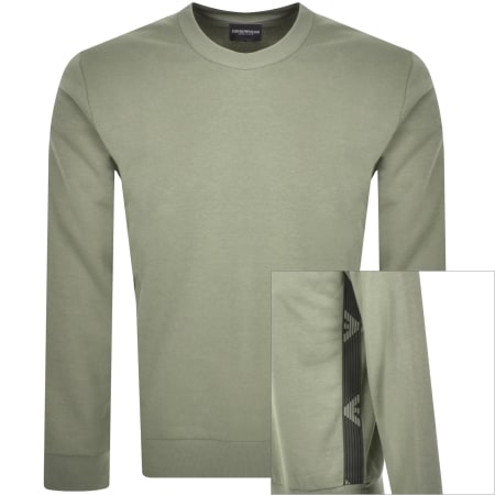 Product Image for Emporio Armani Loungewear Logo Sweatshirt Green
