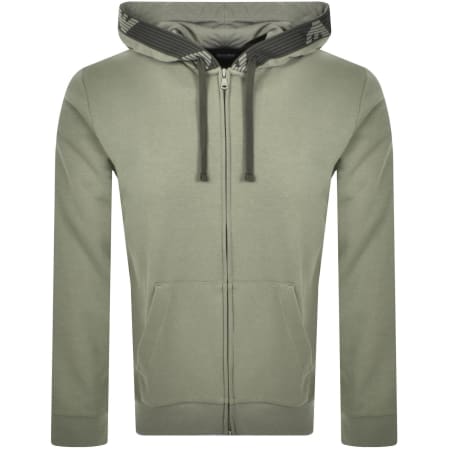 Product Image for Emporio Armani Loungewear Logo Hoodie Green