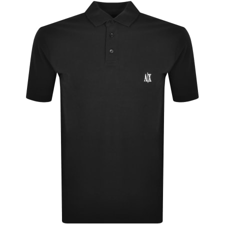Product Image for Armani Exchange Logo Polo T Shirt Black