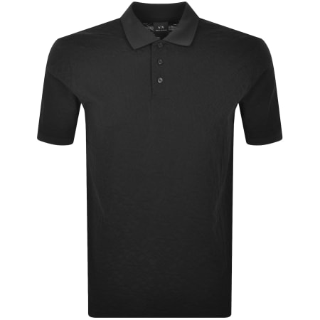 Product Image for Armani Exchange All Over Logo Polo T Shirt Black