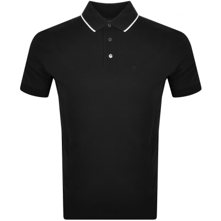 Product Image for Emporio Armani Short Sleeved Polo T Shirt Black