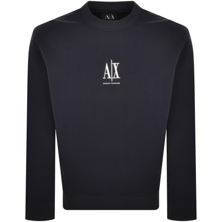 Product Image for Armani Exchange Logo Sweatshirt Navy