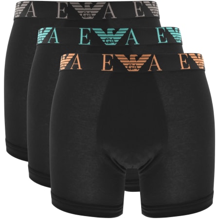 Product Image for Emporio Armani Underwear 3 Pack Boxer Shorts Black