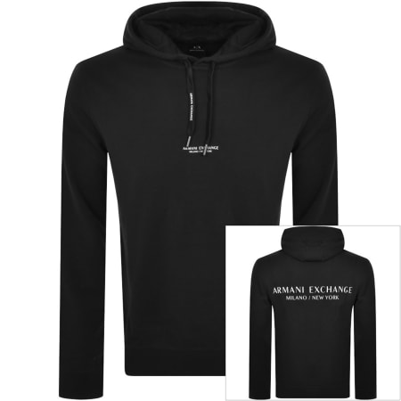 Product Image for Armani Exchange Logo Hoodie Black