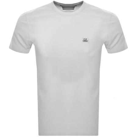 Product Image for CP Company Jersey Logo Patch T Shirt Grey
