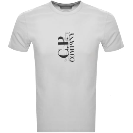 Product Image for CP Company Jersey Chest Logo T Shirt Grey