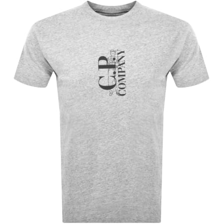 Product Image for CP Company Jersey Chest Logo T Shirt Grey