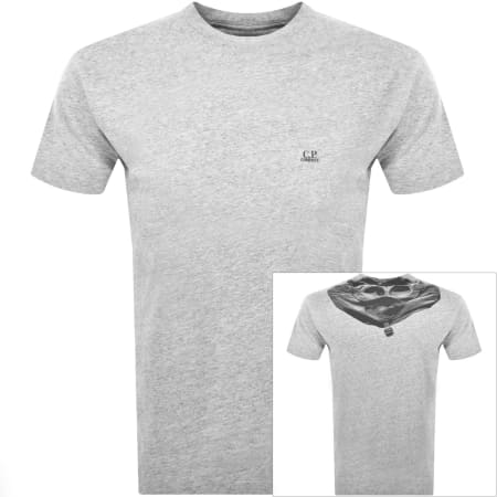 Product Image for CP Company Jersey Back Goggle T Shirt Grey