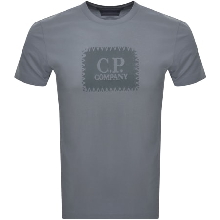 Product Image for CP Company Jersey Logo Label T Shirt Blue