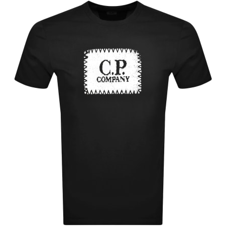 Product Image for CP Company Jersey Logo Label T Shirt Black