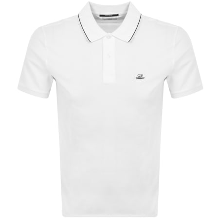 Product Image for CP Company Tipped Polo T Shirt White