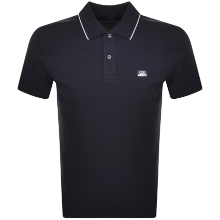 Product Image for CP Company Tipped Polo T Shirt Navy