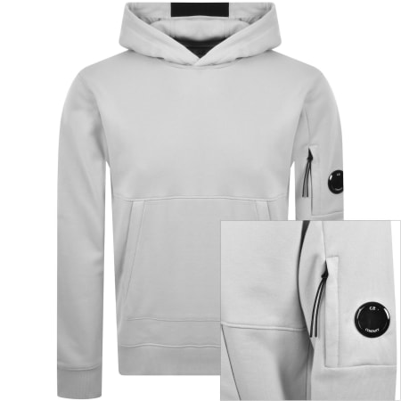 Product Image for CP Company Diagonal Raised Hoodie Grey