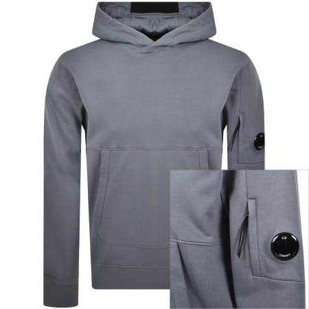 Product Image for CP Company Diagonal Raised Hoodie Blue