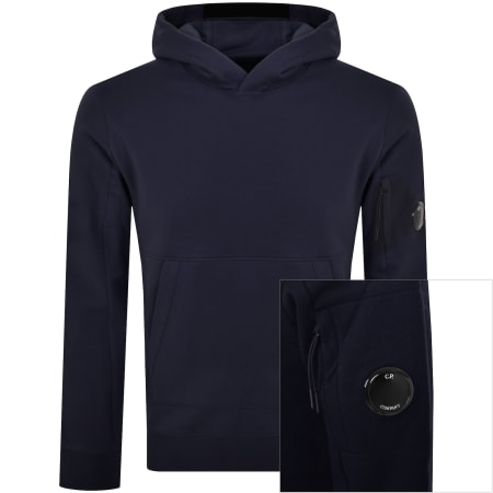 Product Image for CP Company Diagonal Raised Hoodie Navy