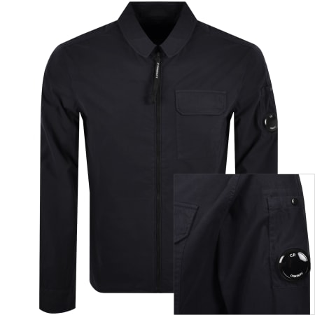 Product Image for CP Company Gabardine Overshirt Navy