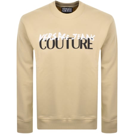 Product Image for Versace Jeans Couture Logo Sweatshirt Beige