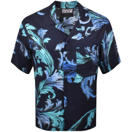 Product Image for Versace Jeans Couture All Over Print Shirt Navy