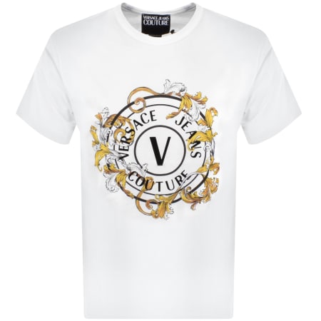 Product Image for Versace Jeans Couture V Emblem T Shirt White