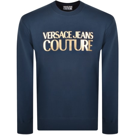 Product Image for Versace Jeans Couture Logo Sweatshirt Blue