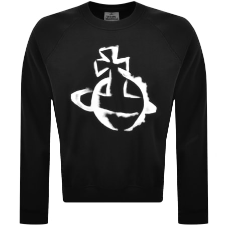 Product Image for Vivienne Westwood Stencil Orb Sweatshirt Black