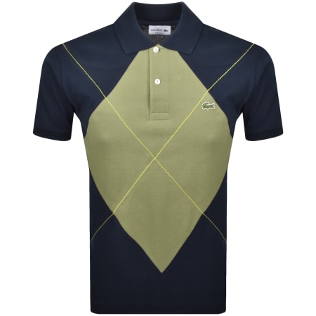 Product Image for Lacoste Argyle Polo T Shirt Blue Navy