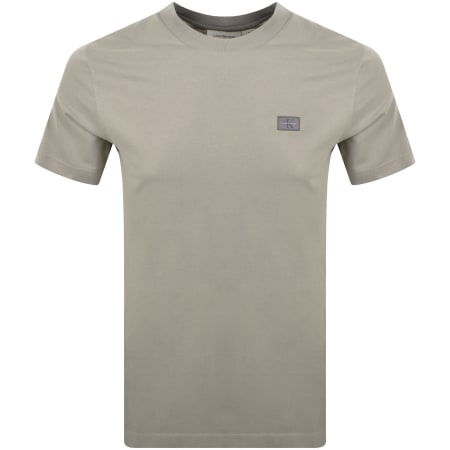 Product Image for Calvin Klein Jeans Woven Label T Shirt Grey