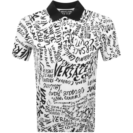 Product Image for Versace Jeans Couture All Over Polo T Shirt White