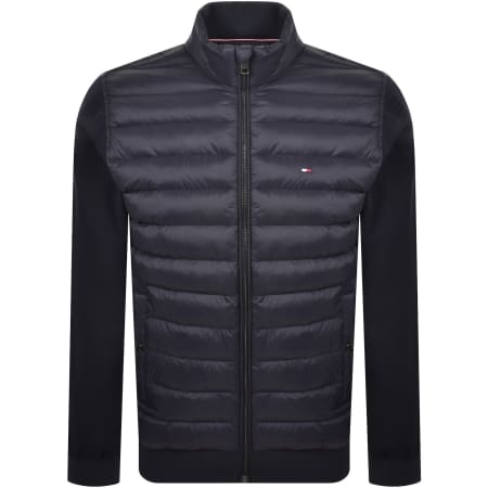 Product Image for Tommy Hilfiger Mix Media Full Zip Sweatshirt Navy