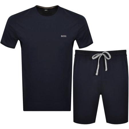 Product Image for BOSS Mix And Match T Shirt And Short Set Navy