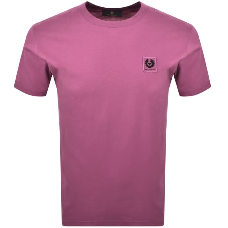 Product Image for Belstaff Short Sleeve Logo T Shirt Magenta