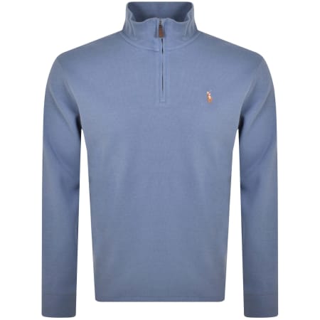 Product Image for Ralph Lauren Half Zip Sweatshirt Blue