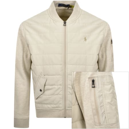 Product Image for Ralph Lauren Hybrid Bomber Jacket Dune Heather