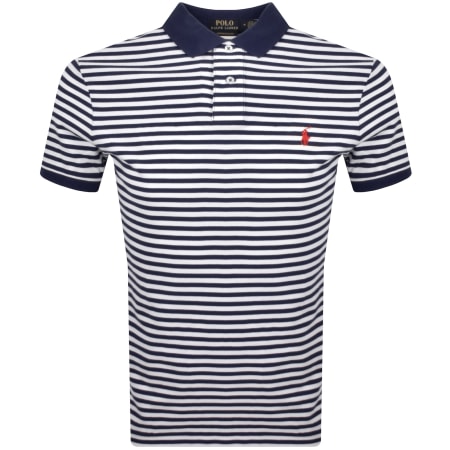 Product Image for Ralph Lauren Stripe Polo T Shirt Navy