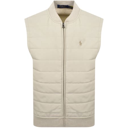 Product Image for Ralph Lauren Logo Gilet Beige