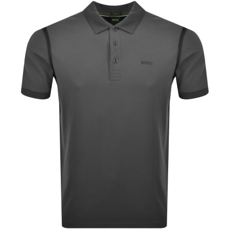 Product Image for BOSS Paddy Tape Polo T Shirt Dark Grey
