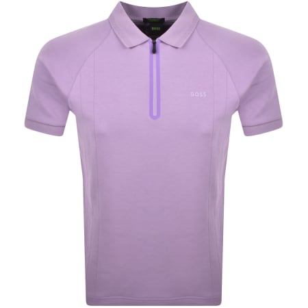 Product Image for BOSS Philix DropNeedle Polo T Shirt Lilac